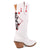 Dingo Womens Jack Of Diamonds White Leather Cowboy Boots