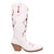 Dingo Womens Jack Of Diamonds White Leather Cowboy Boots