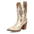 Dingo Womens Starburst Gold Leather 9in Cowboy Boots