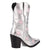 Dingo Womens Starburst Silver Leather 9in Cowboy Boots