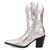 Dingo Womens Starburst Silver Leather 9in Cowboy Boots