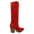 Dingo Womens Evita Red Suede 16in Cowboy Boots