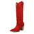 Dingo Womens Evita Red Suede 16in Cowboy Boots