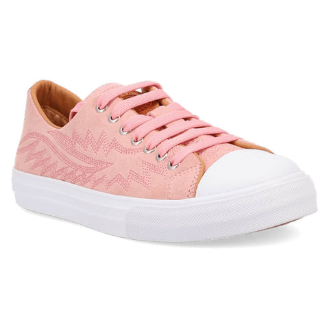 Dingo Womens Campus Pink Suede Western Sneakers Shoes