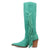 Dingo Womens Twister Green Suede 16in Fringe Cowboy Boots