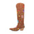 Dingo Womens Flower Power Brown Suede Cowboy Boots 11 M