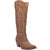 Dingo Womens High Cotton Cowboy Boots Leather Brown