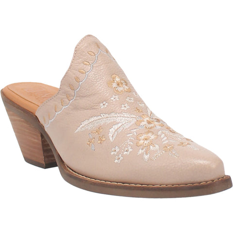 Dingo Womens Wildflower Mule Mule Shoes Leather Sand