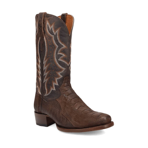 Dan Post Mens Anders Brown Ostrich Leg Cowboy Boots 8 D