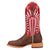 Dan Post Womens Lacey Brown/Red Leather Cowboy Boots 10 M