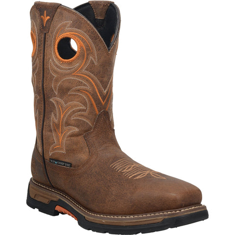 Dan Post Mens Brown Storms Eye 11in Waterproof Cowboy Boots Leather 11.5 M