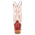Dan Post Womens Adelaide Red/White Leather Cowboy Boots