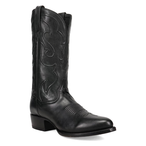 Dan Post Womens Rio Grande Black Leather 13in Cowboy Boots