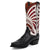 Dan Post Mens Ronan Black/Multi Leather 13in Cowboy Boots