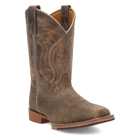 Dan Post Youth Unisex Beasley Grey/Blue Leather 9in Cowboy Boots