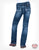 Cowgirl Tuff Girls Medium Wash Cotton Blend Jeans Edgy Bootcut
