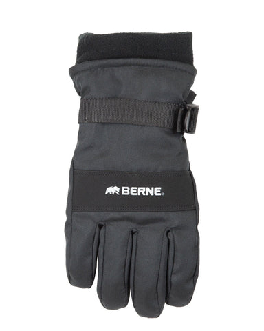 Berne Womens Heavy-Duty Insulated Work Black Synthetic Gloves