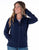 Cowgirl Tuff Womens Stretch Navy Nylon Softshell Jacket