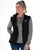 Cowgirl Tuff Womens Stretch Black Nylon Softshell Vest