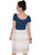 Scully Womens Multi-Panel Short Ivory 100% Cotton Skirt