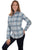 Scully Womens Blue/White 100% Cotton Plaid L/S Shirt