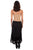 Scully Womens Black Rayon Front Slit Skirt S