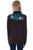 Scully Womens Cactus Embroidered Black 100% Viscose L/S Shirt