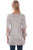 Scully Womens Tulle Crochet Silver Rayon S/S Blouse
