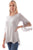 Scully Womens Tulle Crochet Silver Rayon S/S Blouse
