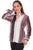 Scully Womens Velvet Stripe Plum/White 75% Viscose/25% Nylon L/S Shirt
