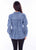 Scully Womens Button Peasant Blue Lyocell L/S Blouse