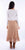 Scully Womens Faux Wrap Taupe Cotton Blend Skirt