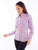 Scully Womens Yarn Dyed Check Red/White/Blue 100% Cotton L/S Blouse