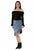 Scully Womens Asymmetrical Fringe Bottom Blue 100% Cotton Skirt