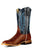 Horse Power Mens Cognac Belton Navy Rex Goat Leather Cowboy Boots 8 D