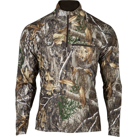 Rocky Mens Silenthunter 1/4 Zip Realtree Edge Polyester Softshell Jacket