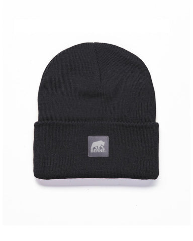 Berne Youth Unisex Heritage Knit Cuff Black 100% Acrylic Beanie Hat