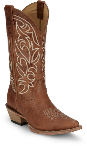 Justin Womens Josephine 12in Western Dusky Leather Cowboy Boots