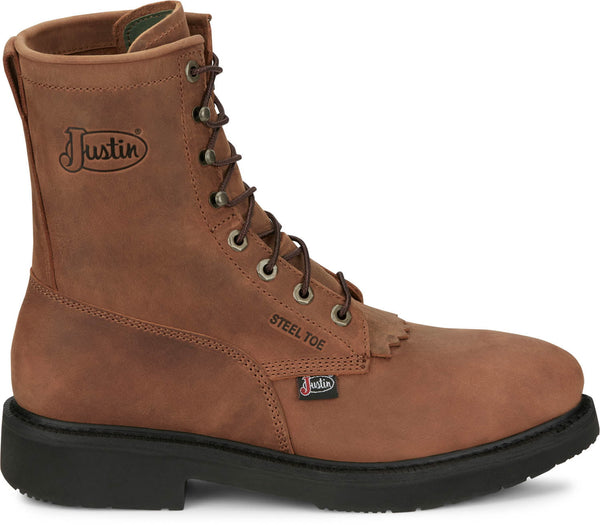 Brown Justin Men's Conductor Boots Justin Men's Conductor