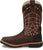Justin Ostrich Print CT Mens Rust Derrickman Leather Work Boots