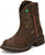 Justin Gypsy Round Brown Glitzi Kids Leather Cowboy Boots