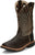 Justin Croc Print CT Mens Chocolate Derrickman Leather Work Boots