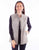 Scully Womens Studded Button Up Grey Leather Leather Vest