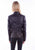 Scully Womens Zip Cafe Racer Black Lamb Leather Leather Jacket S