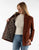 Scully Womens Contrasting Embellished Snap Meron Suede Leather Jacket
