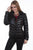 Scully Womens Black Leather Puffer Jacket S