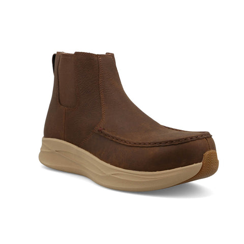 Twisted X Mens 6in Chelsea UltraLite X Tawny Brown Leather Work Boots