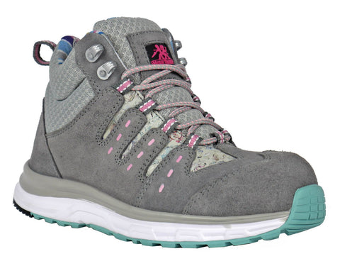 Moxie Trades Womens Trisha Composite Toe Grey Suede Work Boots