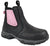 Moxie Trades Womens Angel Comp Toe Chelsea Black Leather Work Boots