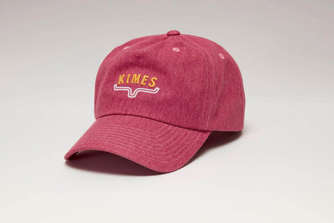 Kimes Ranch Unisex Mini Hux Brick Red Cotton Canvas Baseball Cap Hat